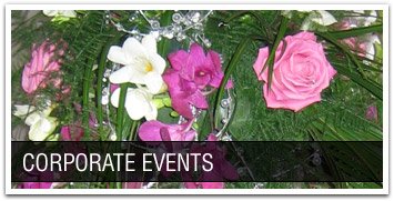 Corporate events by Becky's Flowers florist in West Lothian
